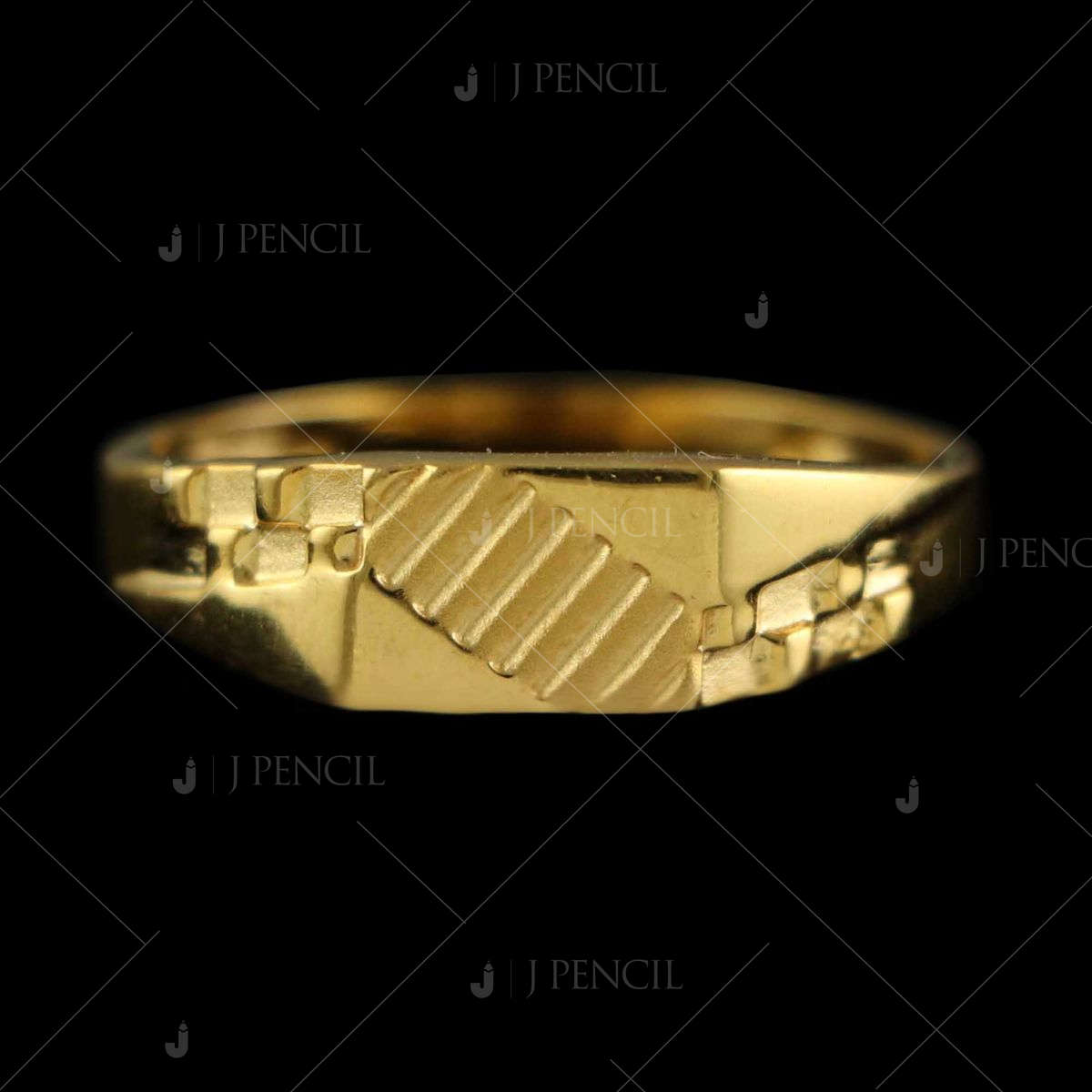 Buy quality 22 carat gold plain casting gents rings RH-GR388 in Ahmedabad
