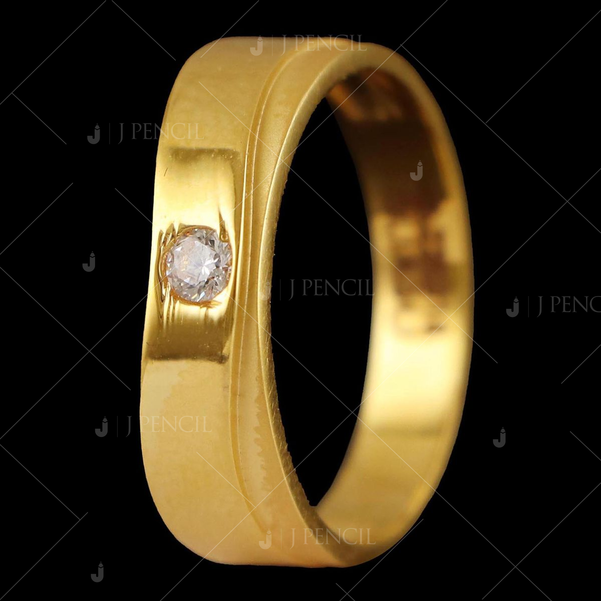 22 kt gold couple ring